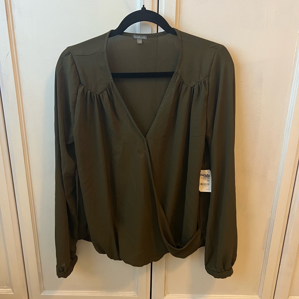Charlotte Russe Deep Olive Blouse